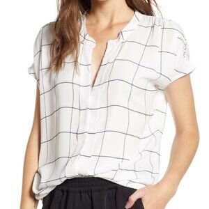 NWT Bishop + Young super chic windowpane top sizes S, M avail